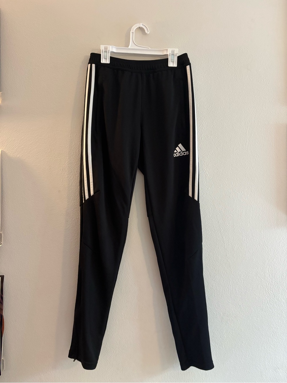 adidas Black Sweatpants with White Triple Stripes